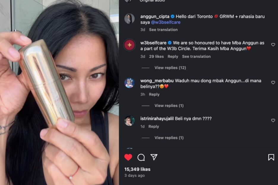 Dengan jadwal yang padat, Anggun memilih perawatan kulit yang praktis dan sesuai dengan gaya hidupnya